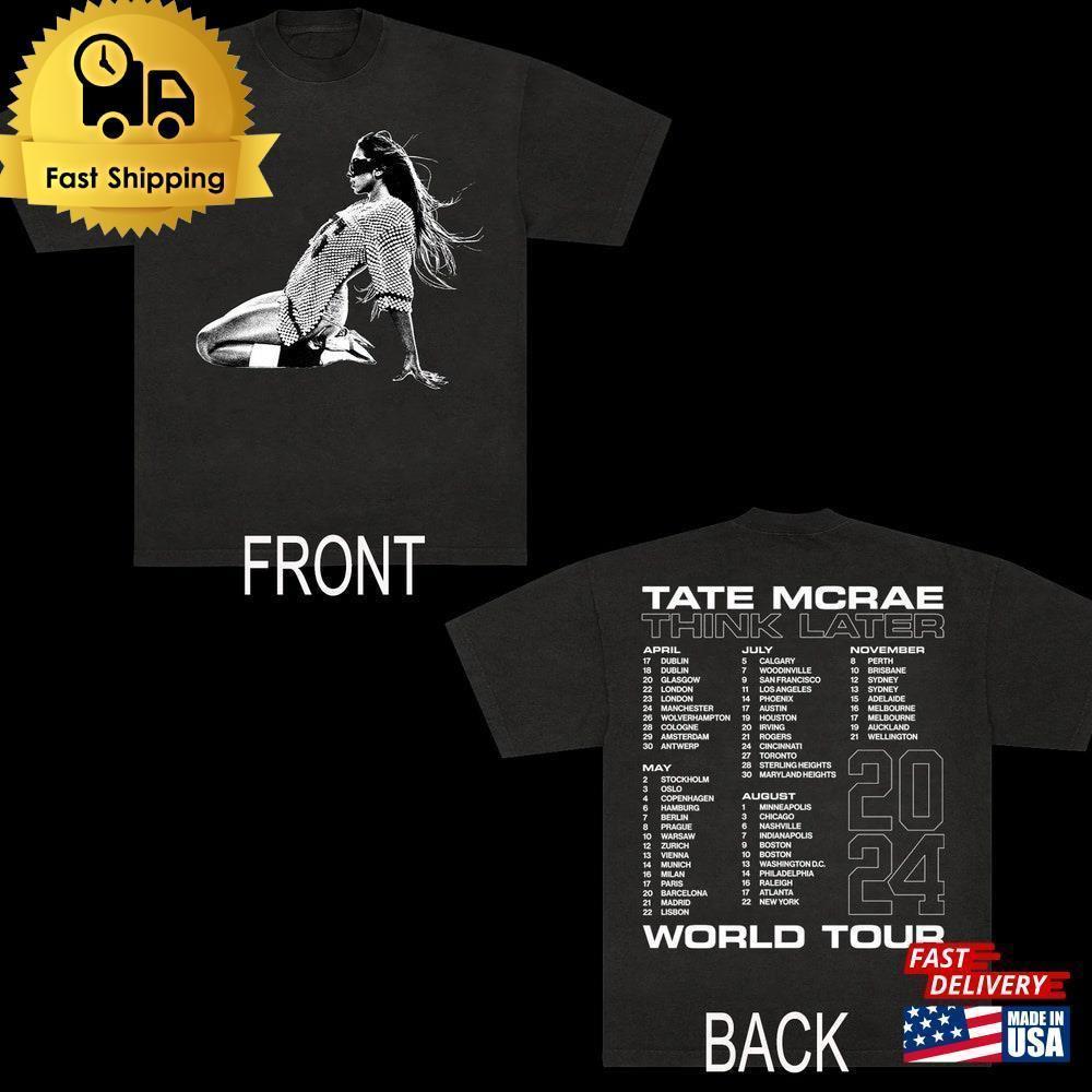 Tate Mcrae  T-Shirt Homage Retro 90S Graphic  Unisex 2 Sided